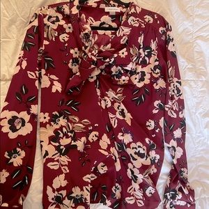 CALVIN KLEIN FLORAL TOP